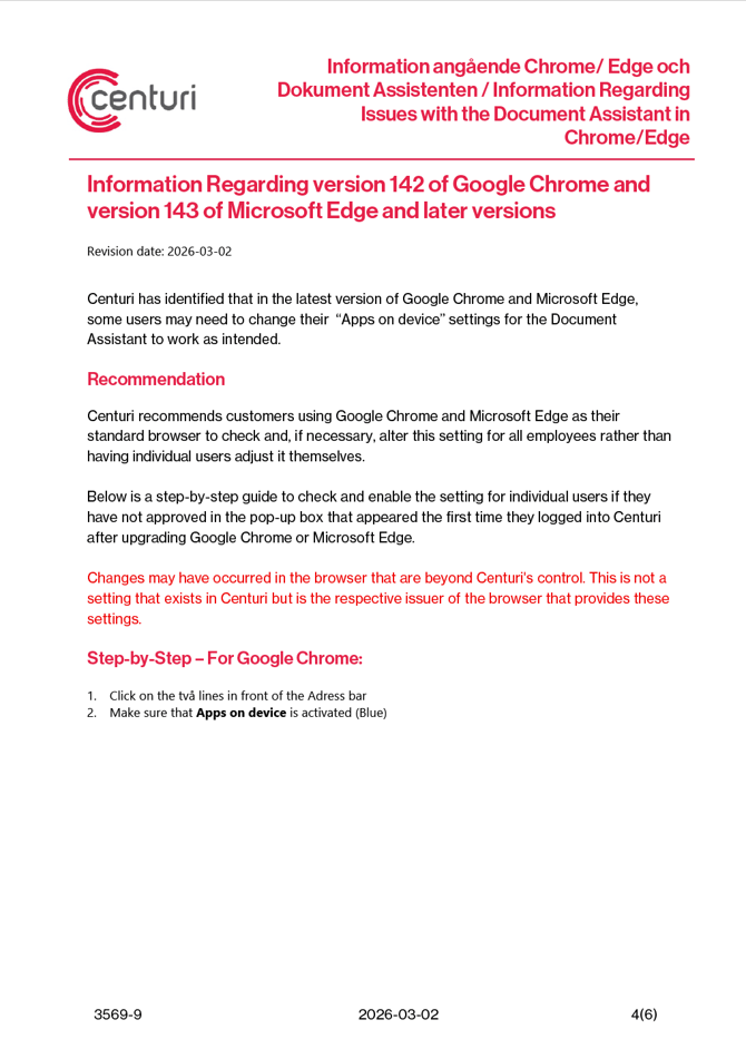 Information angående Chrome-Edge och Dokument assistenten - 4
